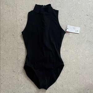 Black Sleeveless Bodysuit / Leotard